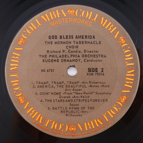Mormon Tabernacle Choir Philadelphia Orchestra God Bless America Vinyl LP Record - Picture 10 of 12